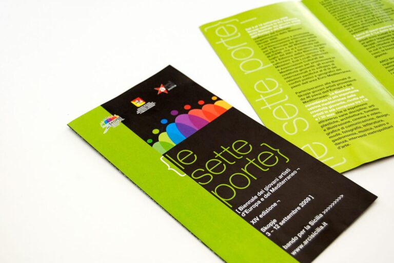 Pieghevole informativo progetto Le Sette Porte