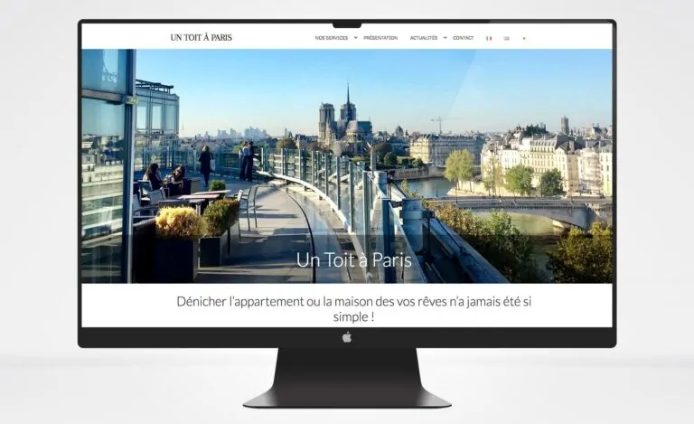 Un toit à Paris restyling sito web