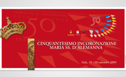 poster cinquantesimo incoronazione maria ss d'alemanna - vincenzo di dio