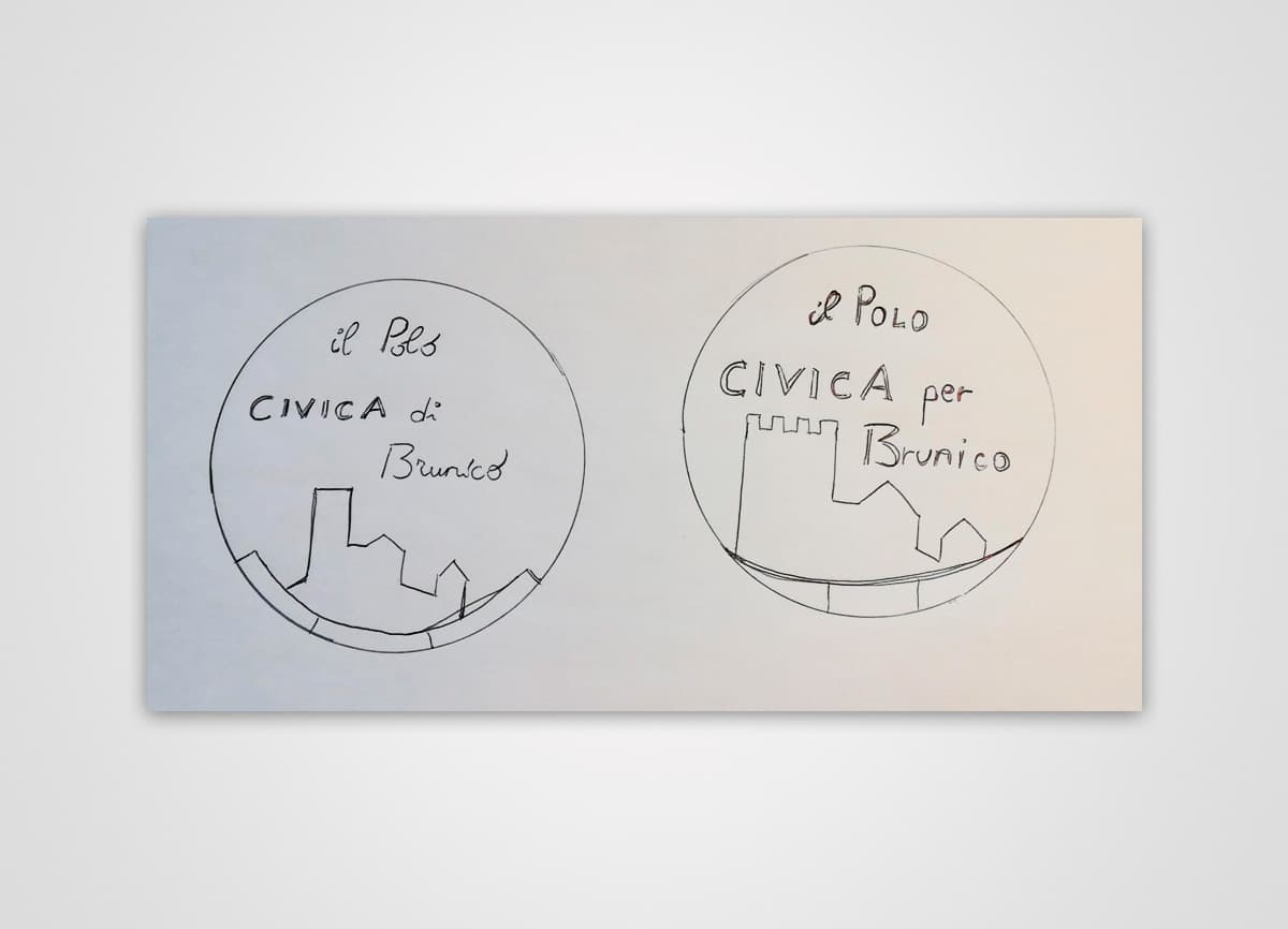 Realizzazione simbolo movimento politico Il Polo - Civica per Brunico